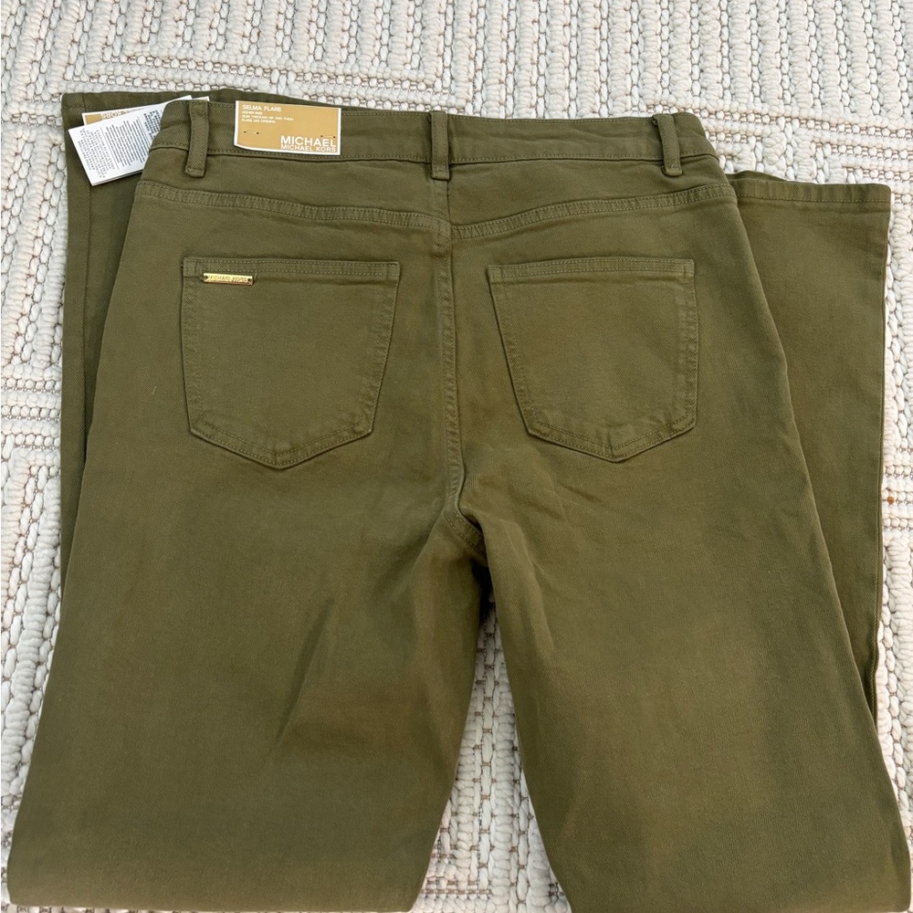 Michael Kors Khaki Green Trousers - Picture 2 of 9